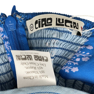 Ciao Lucia Floral Blue Nera Dress Size XS