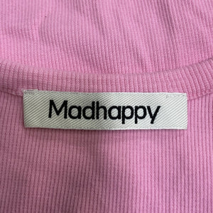 Madhappy Ribbed Pink Classics Tank Top Size S