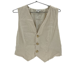 A.L.C. 'Maxwell' Cream Polyester Vest Size 10