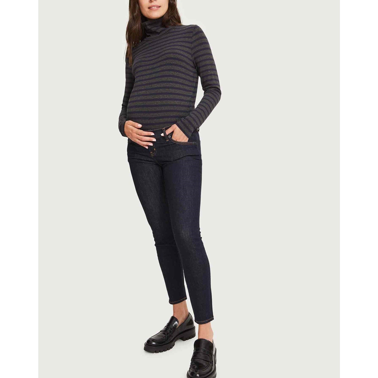 Hatch 'The Slim' Black Maternity Denim Jean Size 26