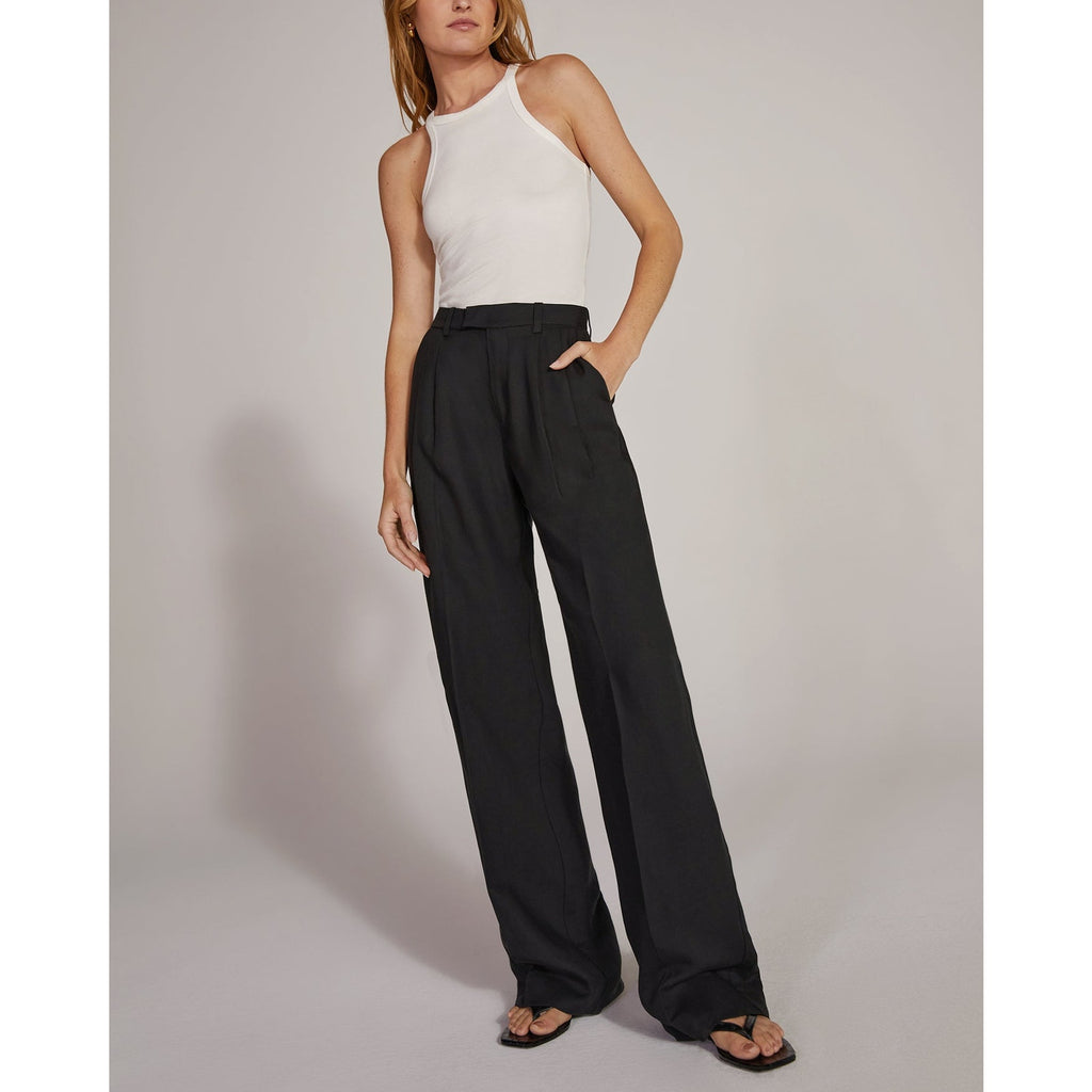 Favorite Daughter 'The Agnes' Black Linen Pant Size 12