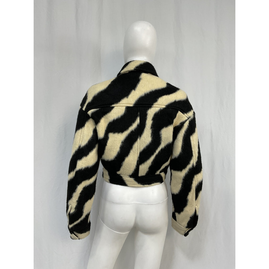 Iro 'Eraki' Black Acrylic Jacket Size 34