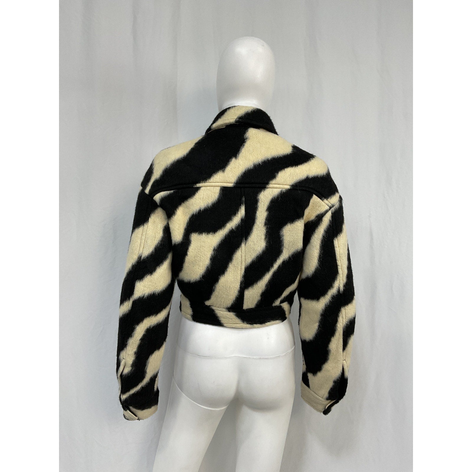 Iro 'Eraki' Black Acrylic Jacket Size 34