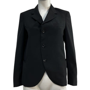 Comme Des Garçons Tailored Black Wool Blazer Size XS