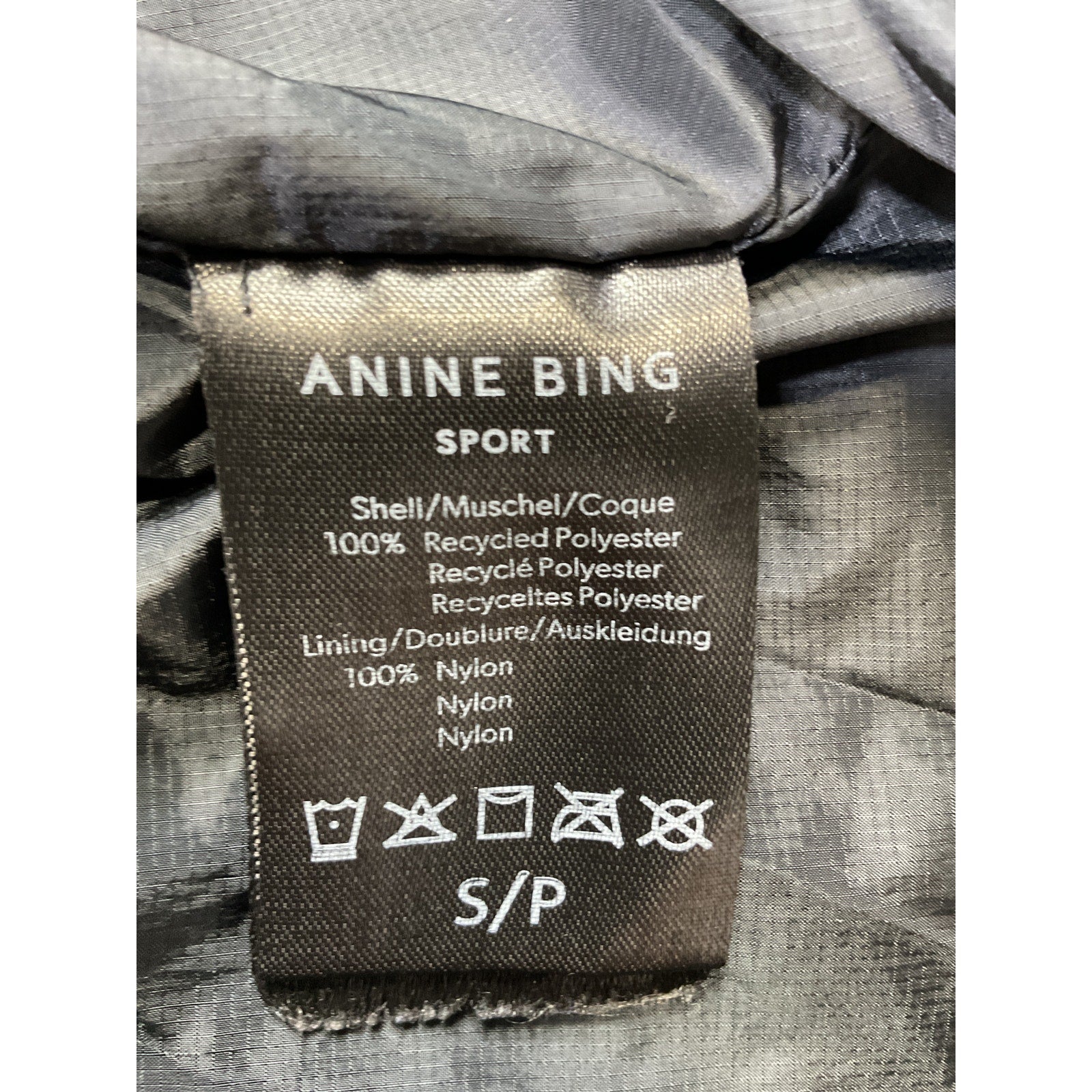 Anine Bing 'Janis' Black Polyester Short Size S