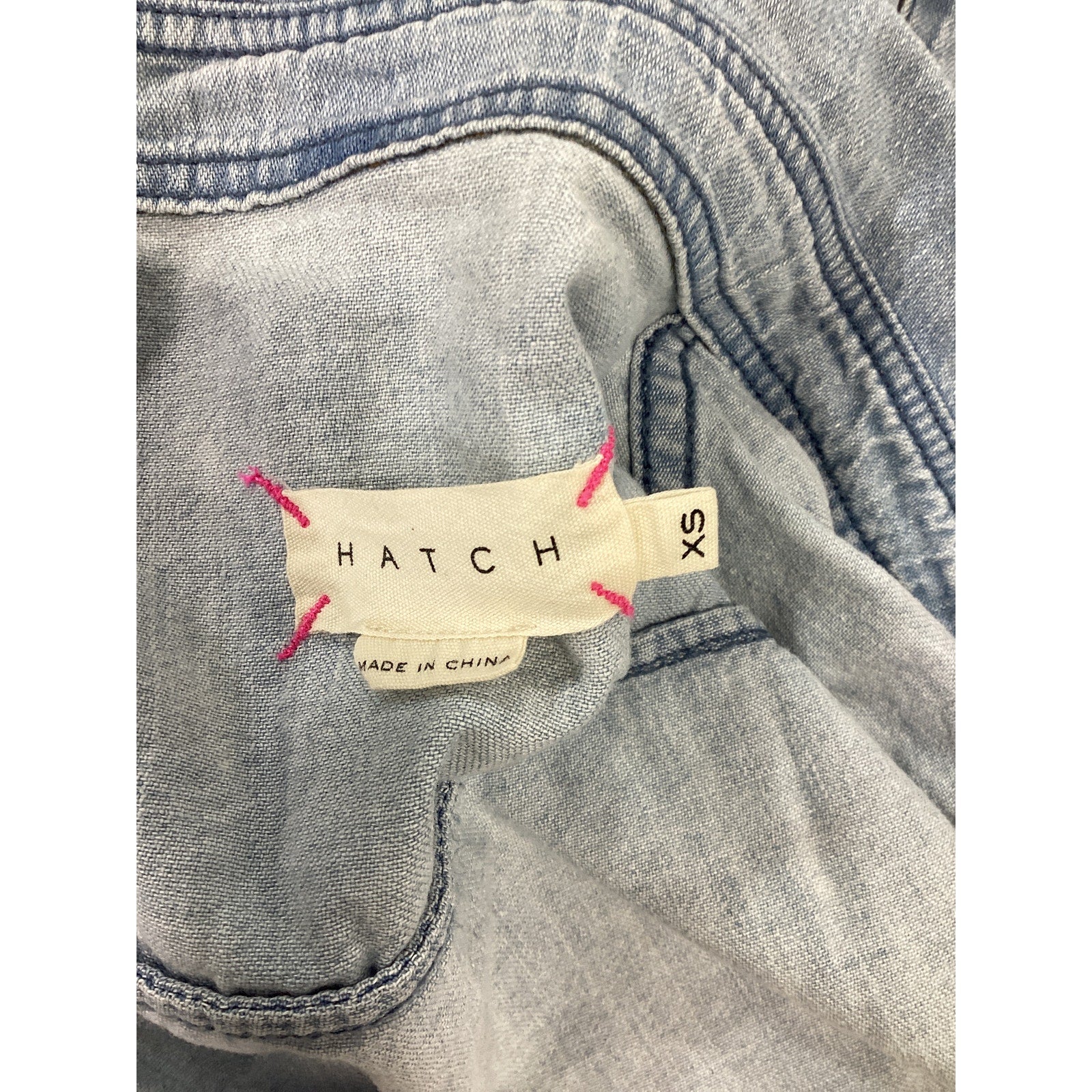 Hatch 'The Denim' Blue Maternity Shirt Size XS