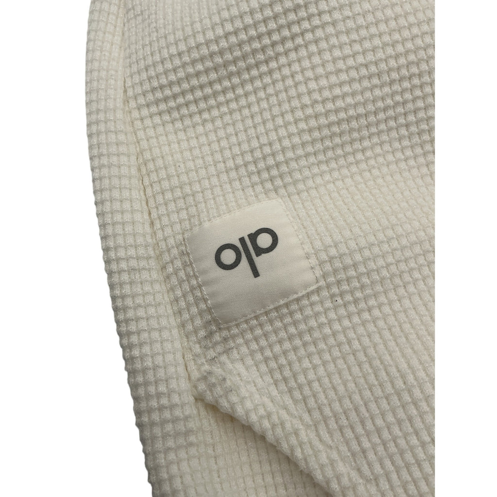 Alo Yoga 'Waffle' Cream Rayon Weekend Escape Jogger Size L