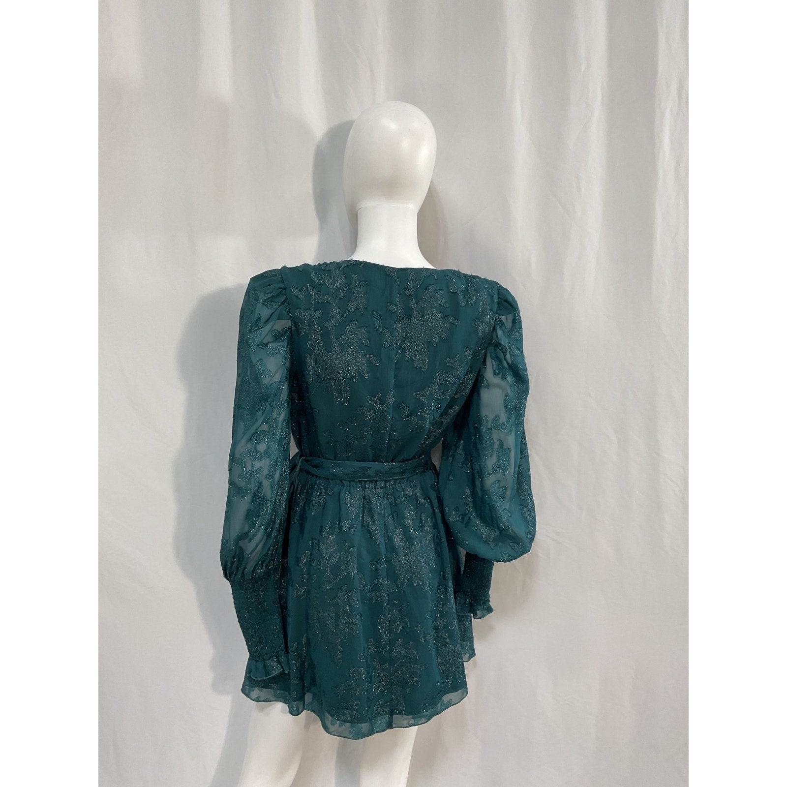 House Of Harlow 1960 x Revolve 'Sumner' Green Polyester Mini Dress Size S