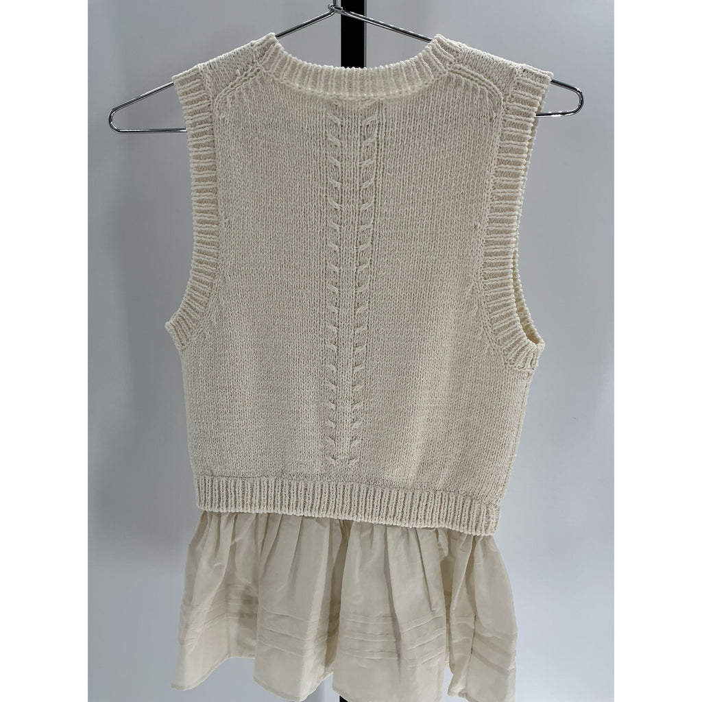 Ulla Johnson 'Edda' Ivory Cotton Top Size S
