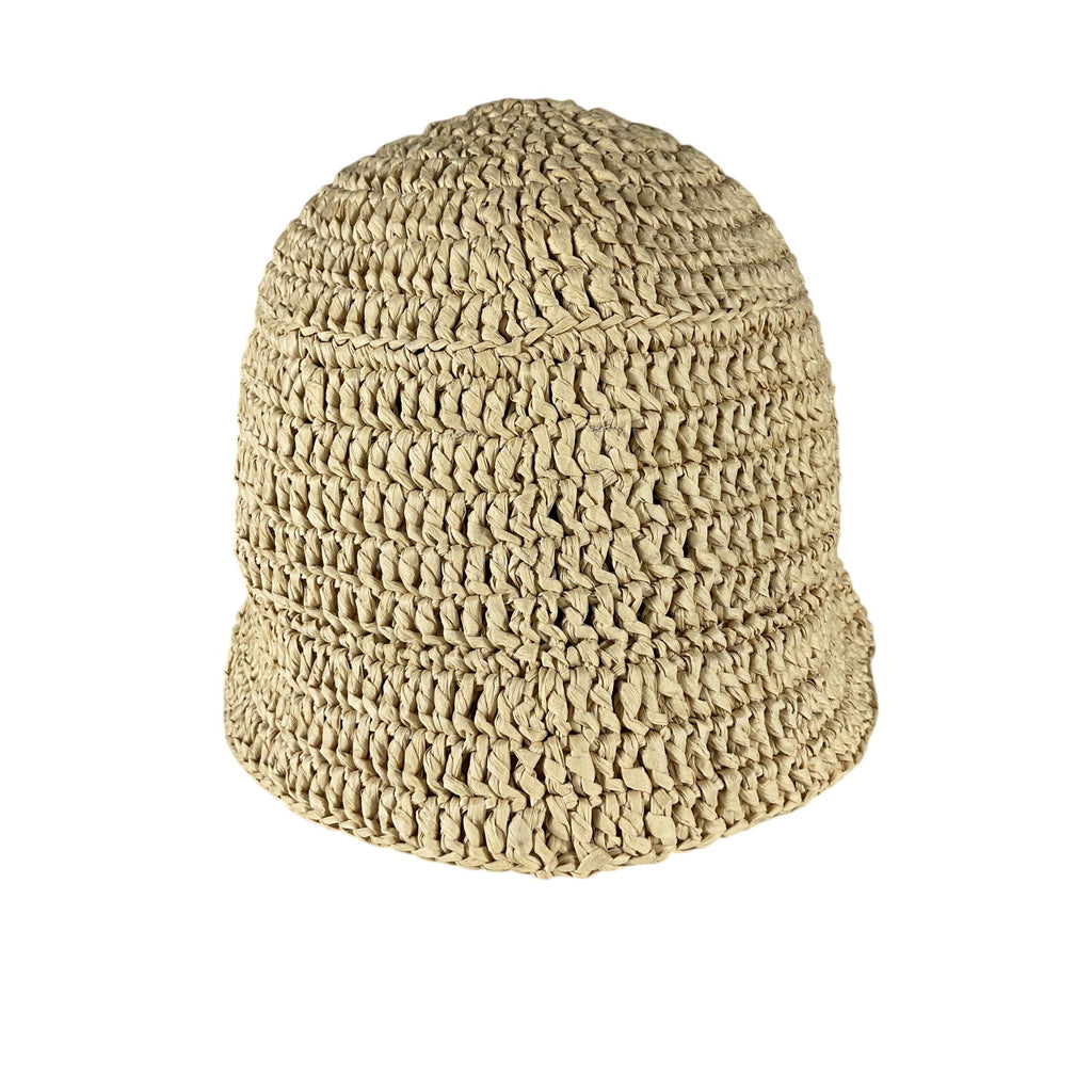 Nanushka 'Dunia' Beige Cellulose Rayon Hat Size XS / S