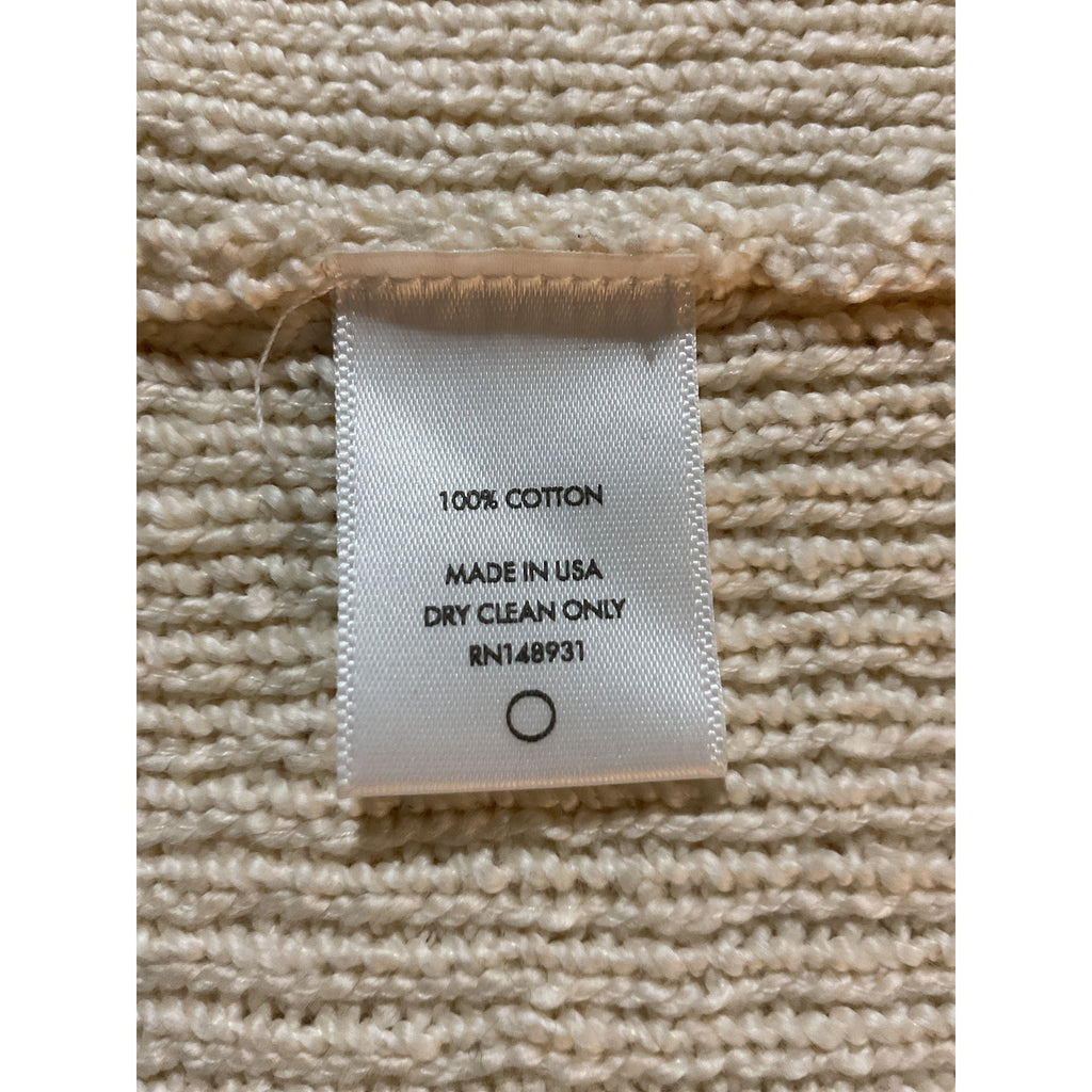 The Elder Statesman 'Nora' Tan Cotton Knitted Cotton Vest Size S