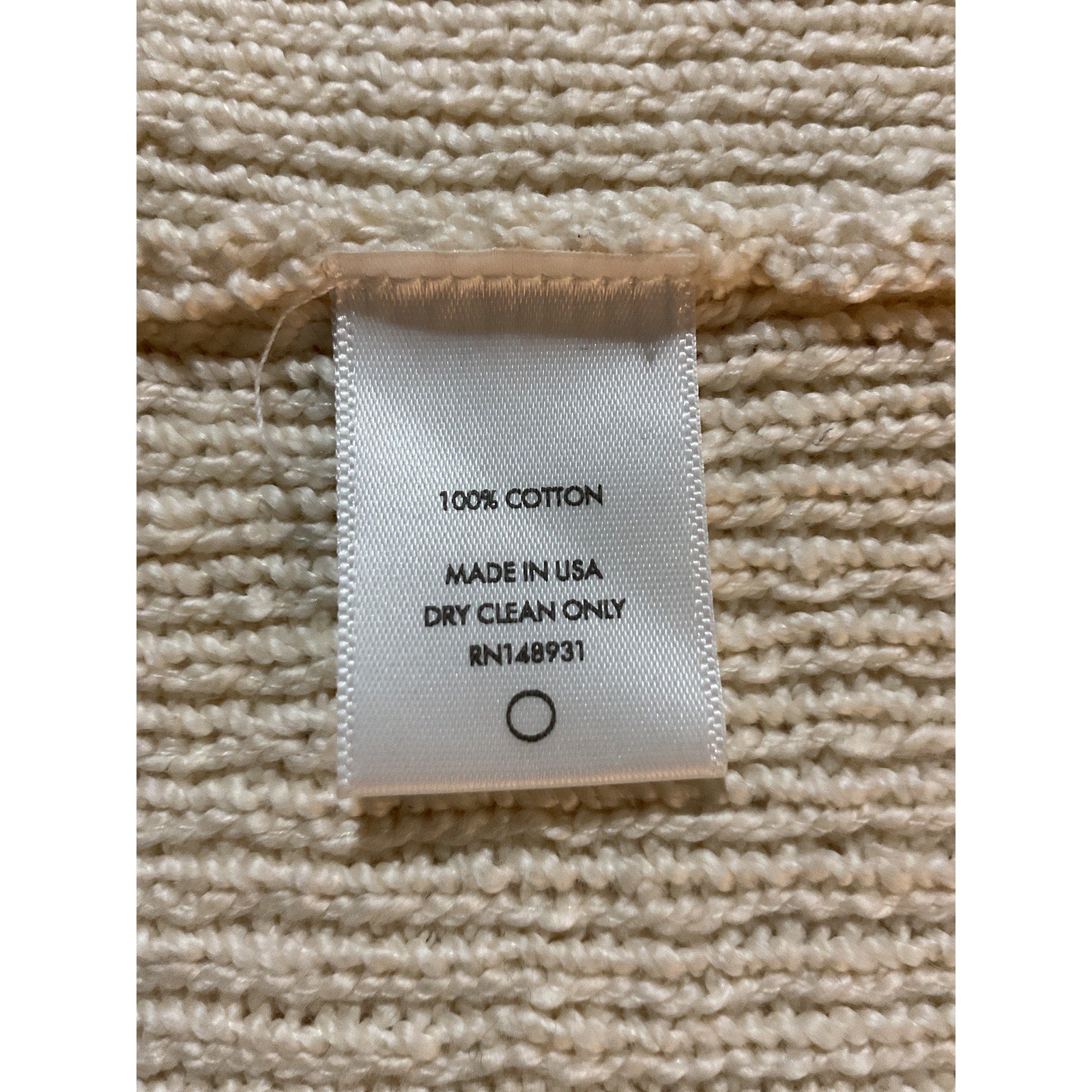 The Elder Statesman 'Nora' Tan Cotton Knitted Cotton Vest Size S