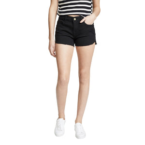 Frame Distressed Black Le Cutoff Shorts Size 23