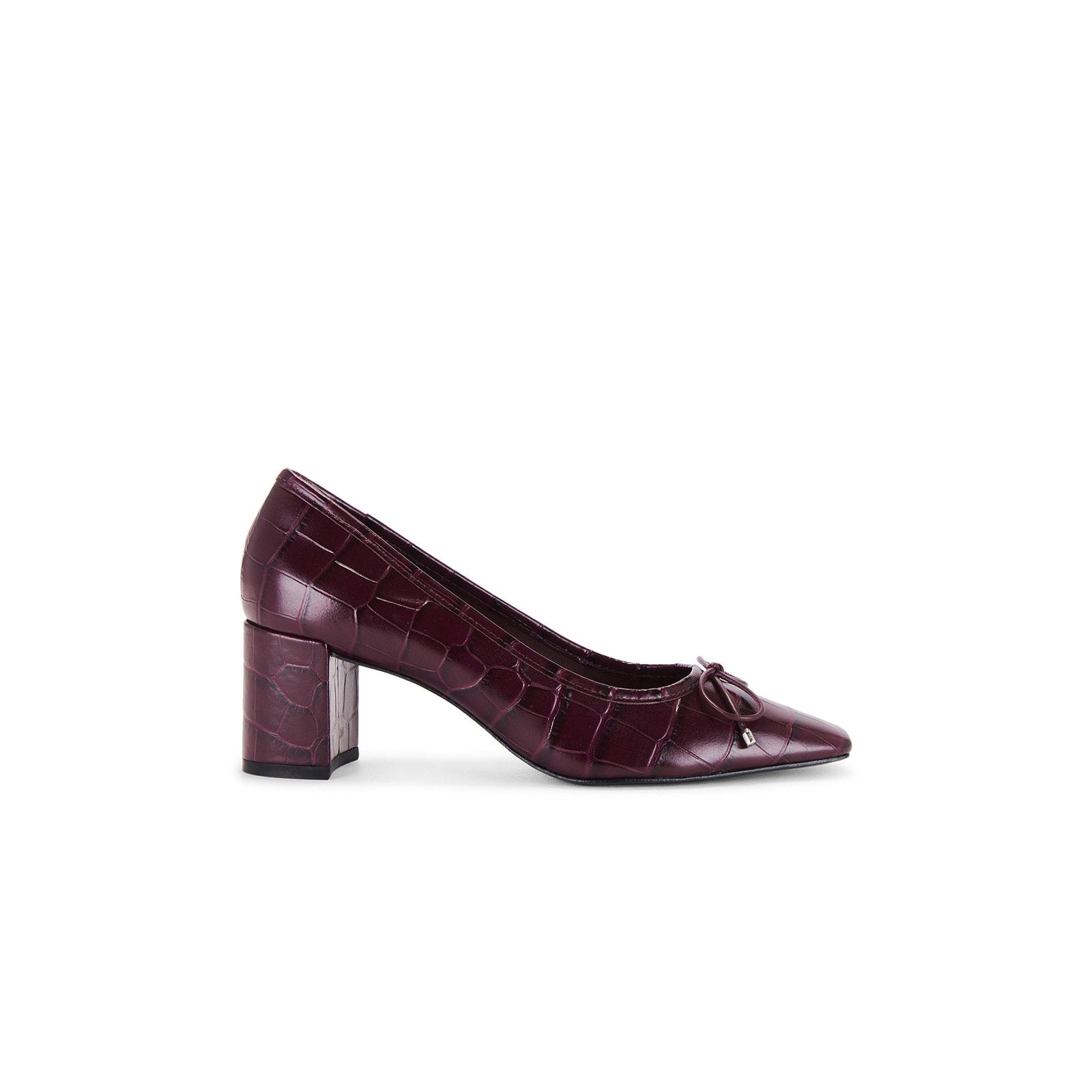 Schutz 'Arissa' Pink Croc Embossed Leather Pump Size 7