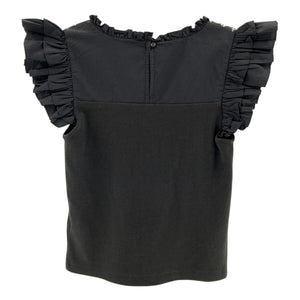 Cleobella Embroidered Black Raven Top Size XS