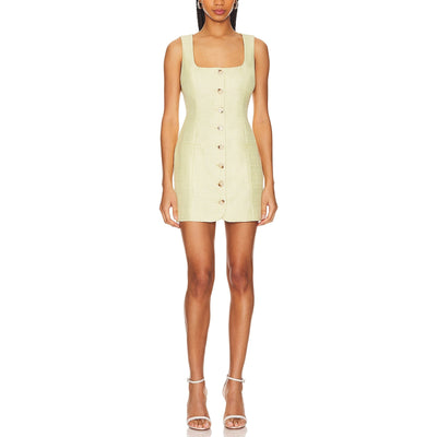 Line & Dot 'Sunnie' Yellow Polyester Mini Dress Size XS
