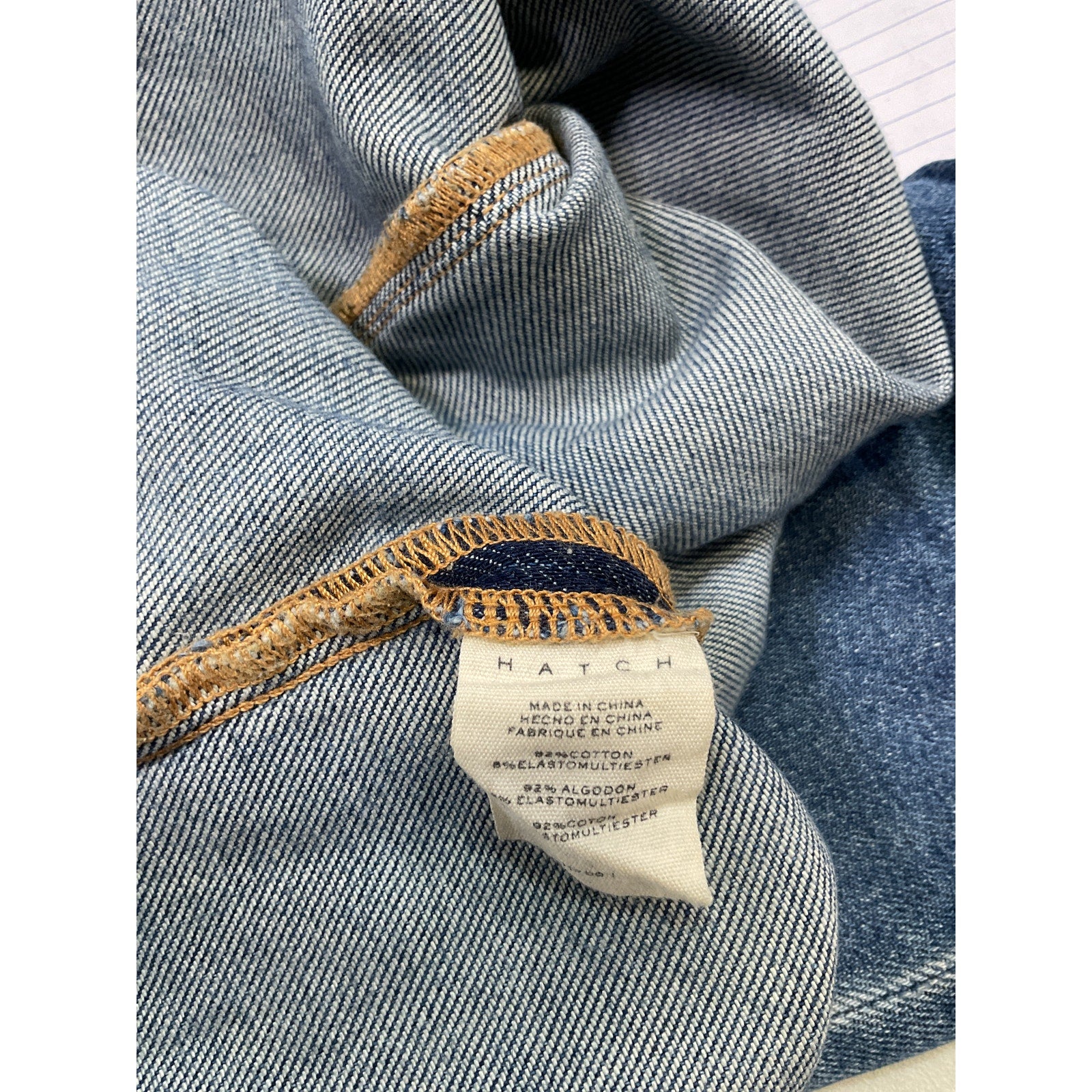 Hatch The Boyfriend Blue Cotton Maternity Denim Jean Size 24