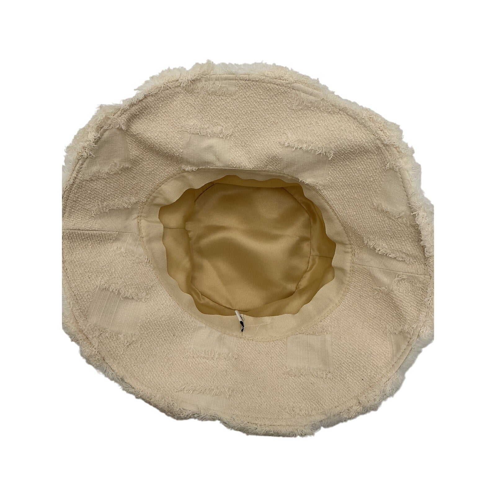 Cult Gaia 'Maddie' Beige Cotton Hat Size OS