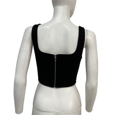Lpa Sleek Black Mika Corset Top Size S