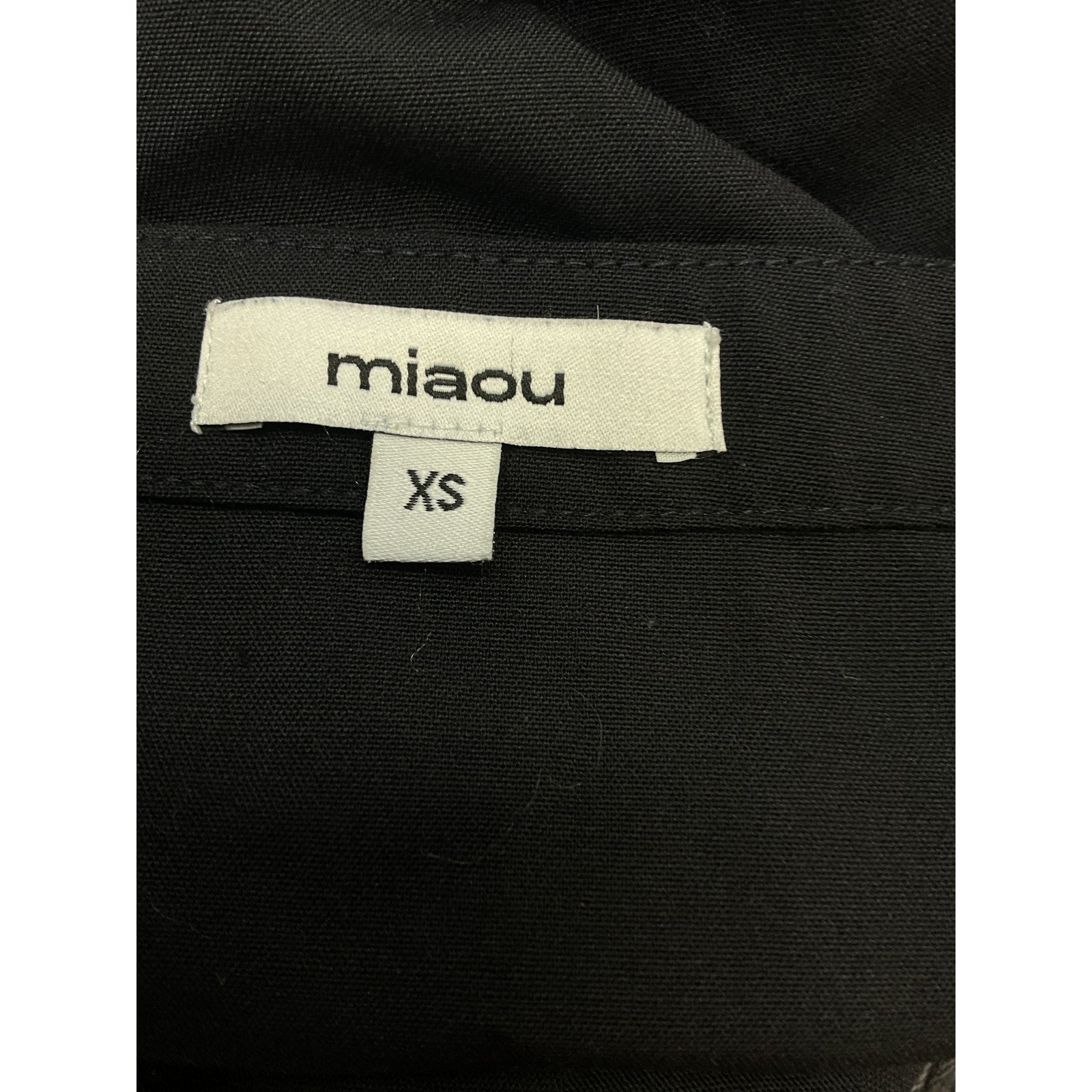 Miaou 'Micro' Black Crepe Mini Skirt Size XS