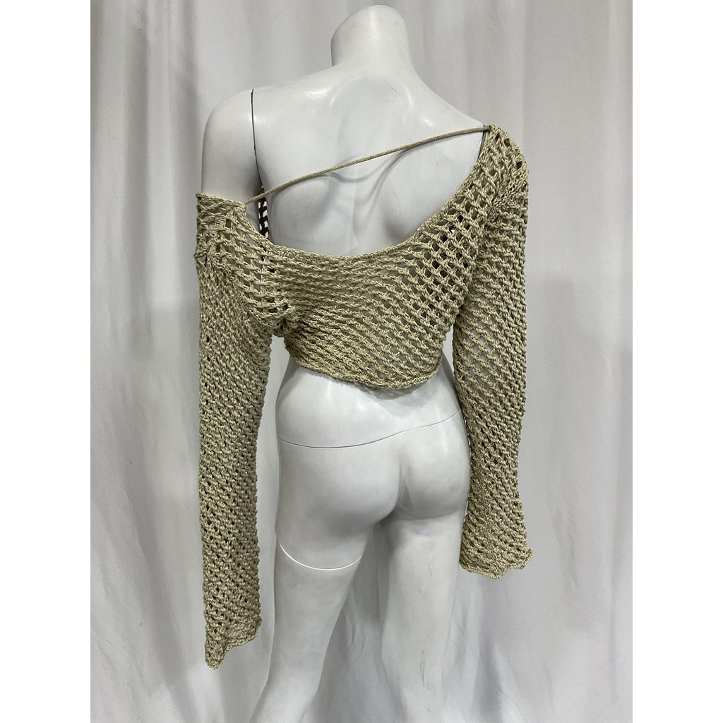 Bananhot 'Magen' White Knit Shirt Size XS