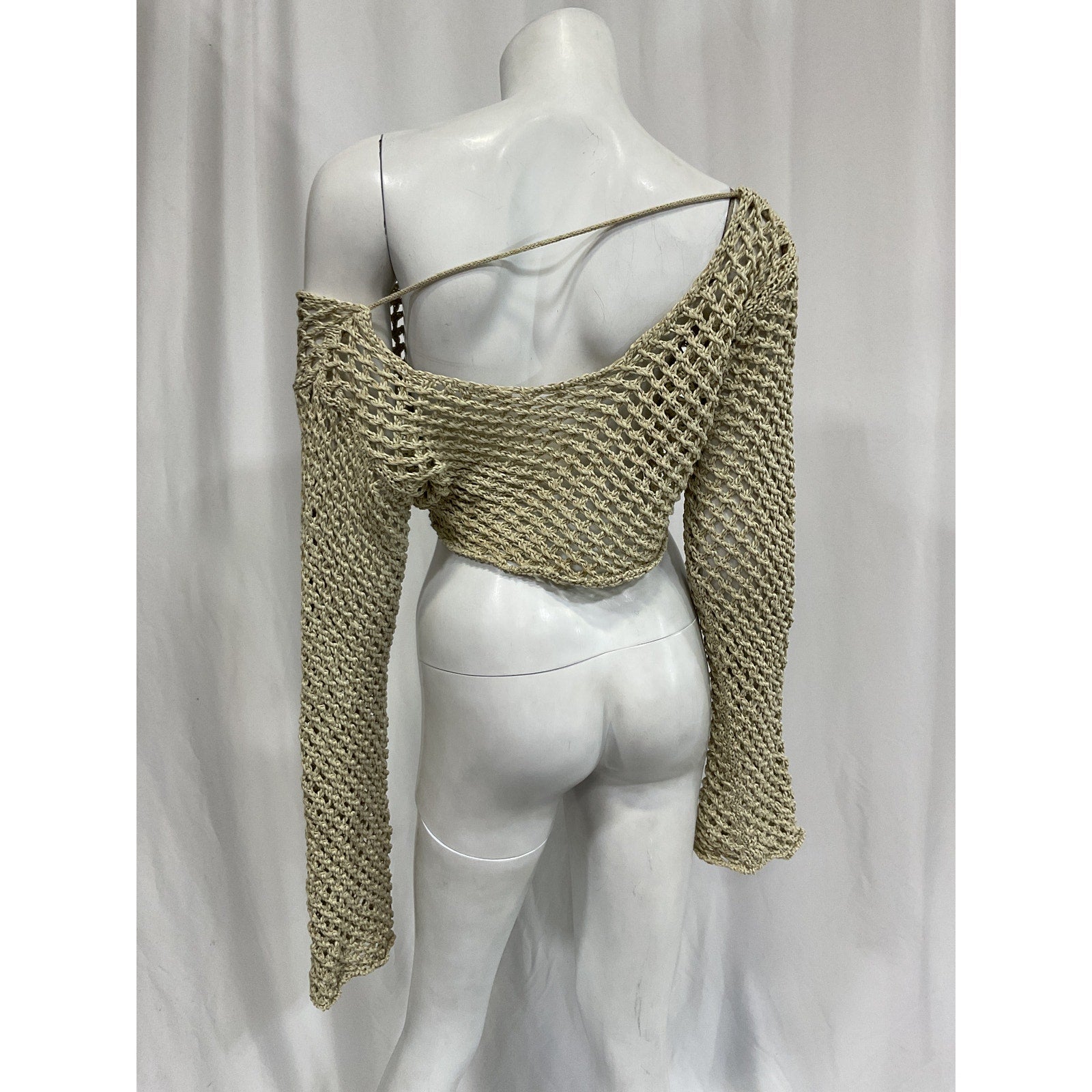 Bananhot 'Magen' White Knit Shirt Size XS