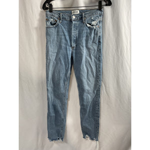 Agolde 'Nico' Blue High Rise Slim Denim Jean Size 27