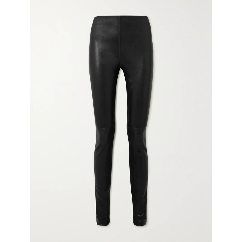 Ann Demeulemeester 'Florence' Black Leather Leggings Size S