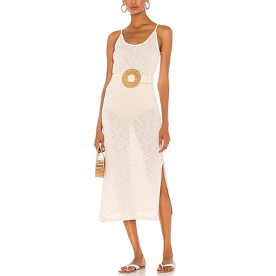Majorelle Midi Slip White Dress Size M - NWT