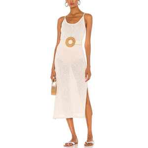 Majorelle Midi Slip White Dress Size M - NWT