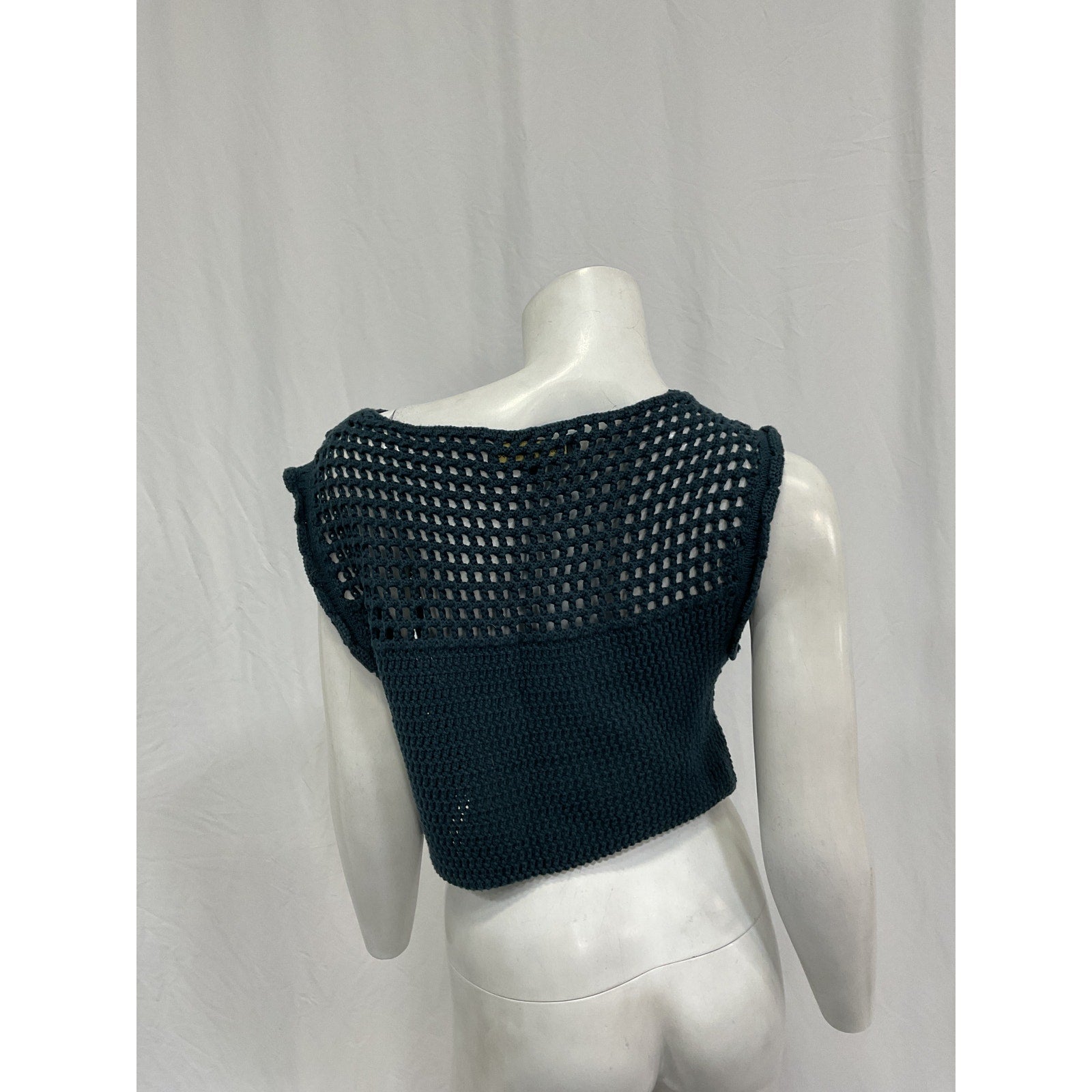 House Of Harlow 1960 X Revolve 'Agnetta' Green Cotton Crochet Top Size M