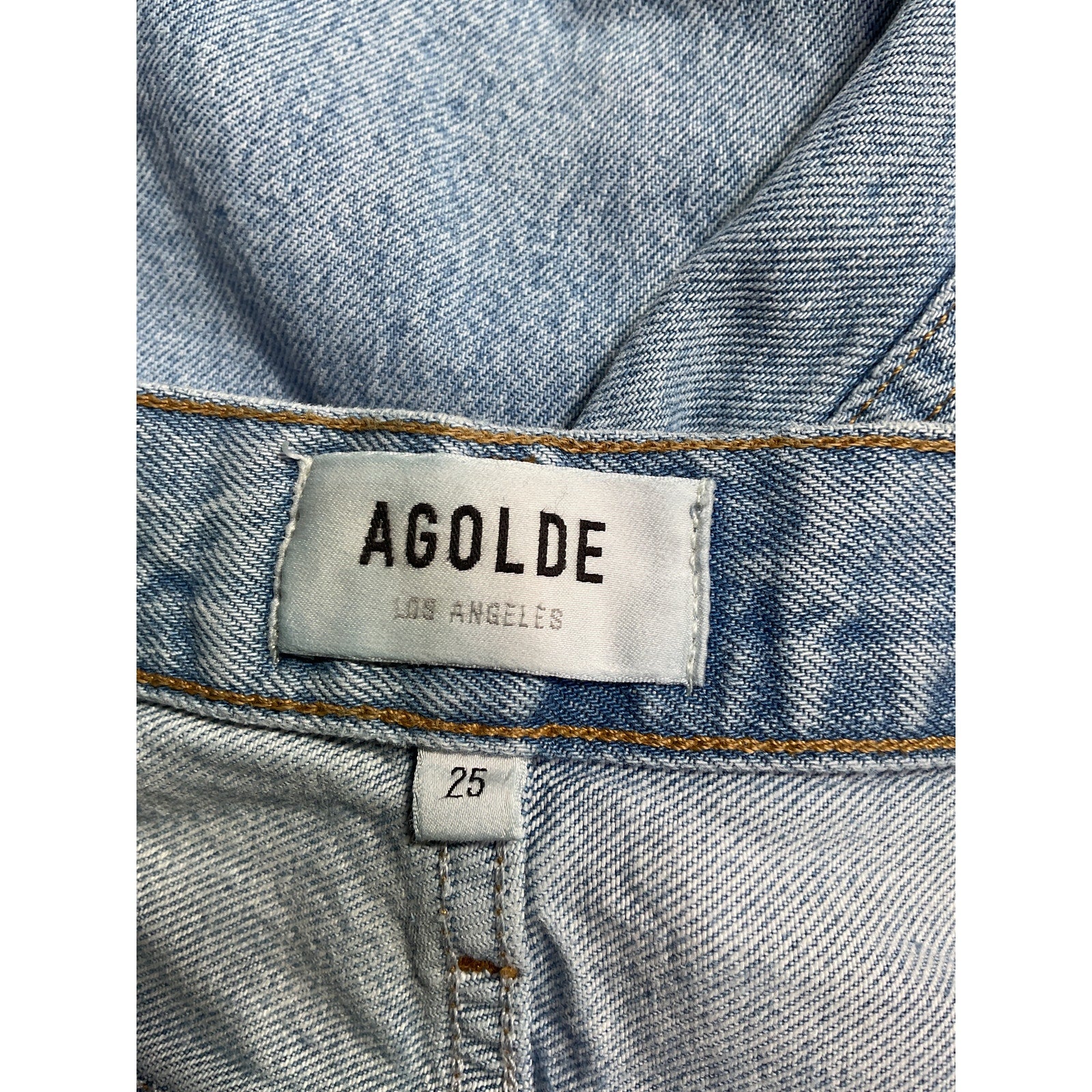 Agolde Cooper Cargo Blue Cotton Jean Size 25