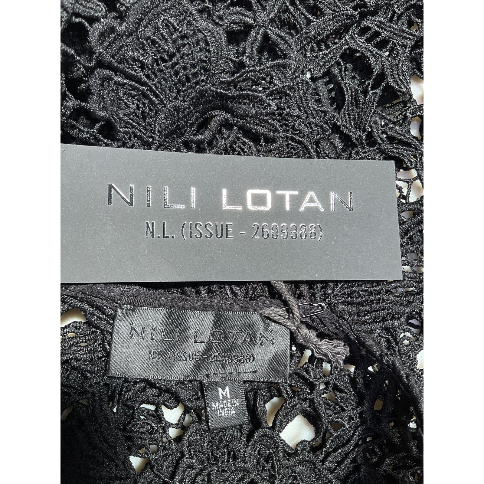 Nili Lotan 'Rose' Black Cami Top Size M - NWT