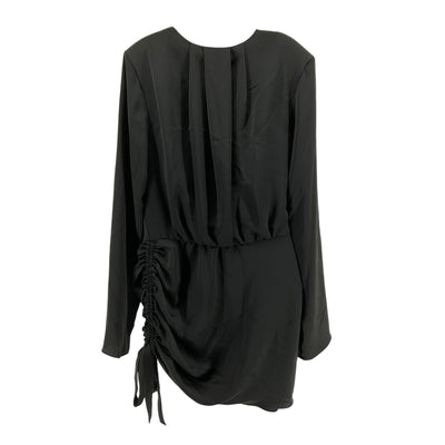 Ramy Brook Ruched Black Reeta Dress Size S