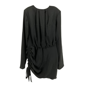 Ramy Brook Ruched Black Reeta Dress Size S