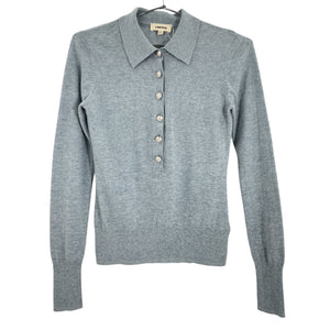 L'Agence Knit Blue Sterling Sweater Size XXS