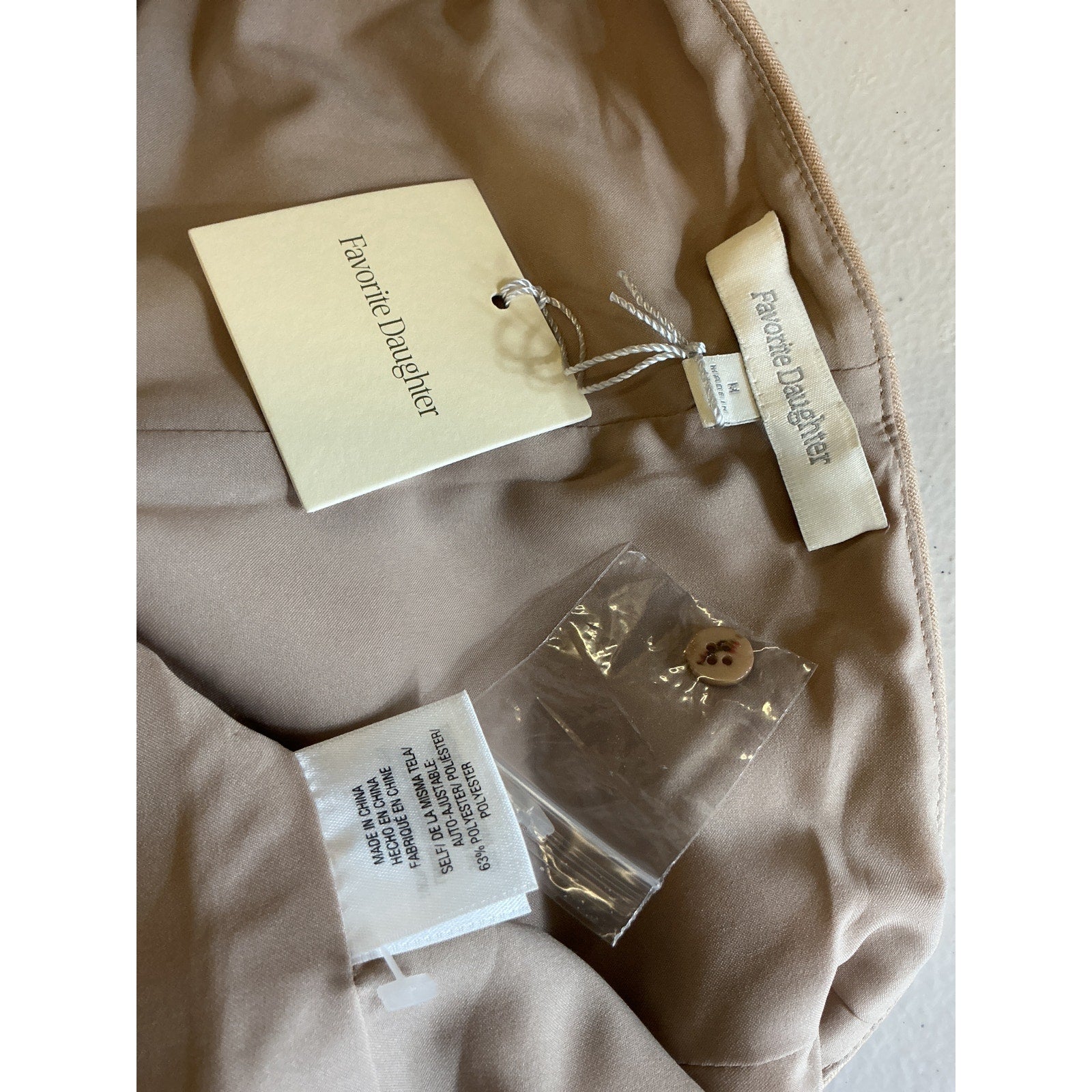 Favorite Daughter 'The Favorite' Beige Polyester Halter Vest Size M