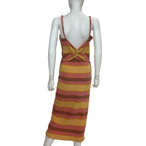 L*Space Ribbed Beachy Keen Stripe Vanessa Dress Size L