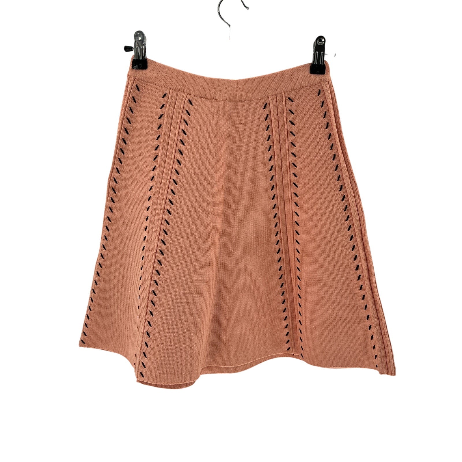 Sandro 'Eglantine' Pink Knit A-Line Skirt Size 34