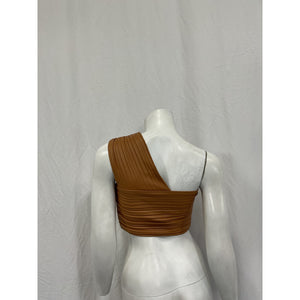 A.L.C. 'Athena' Brown Viscose Top Size 4
