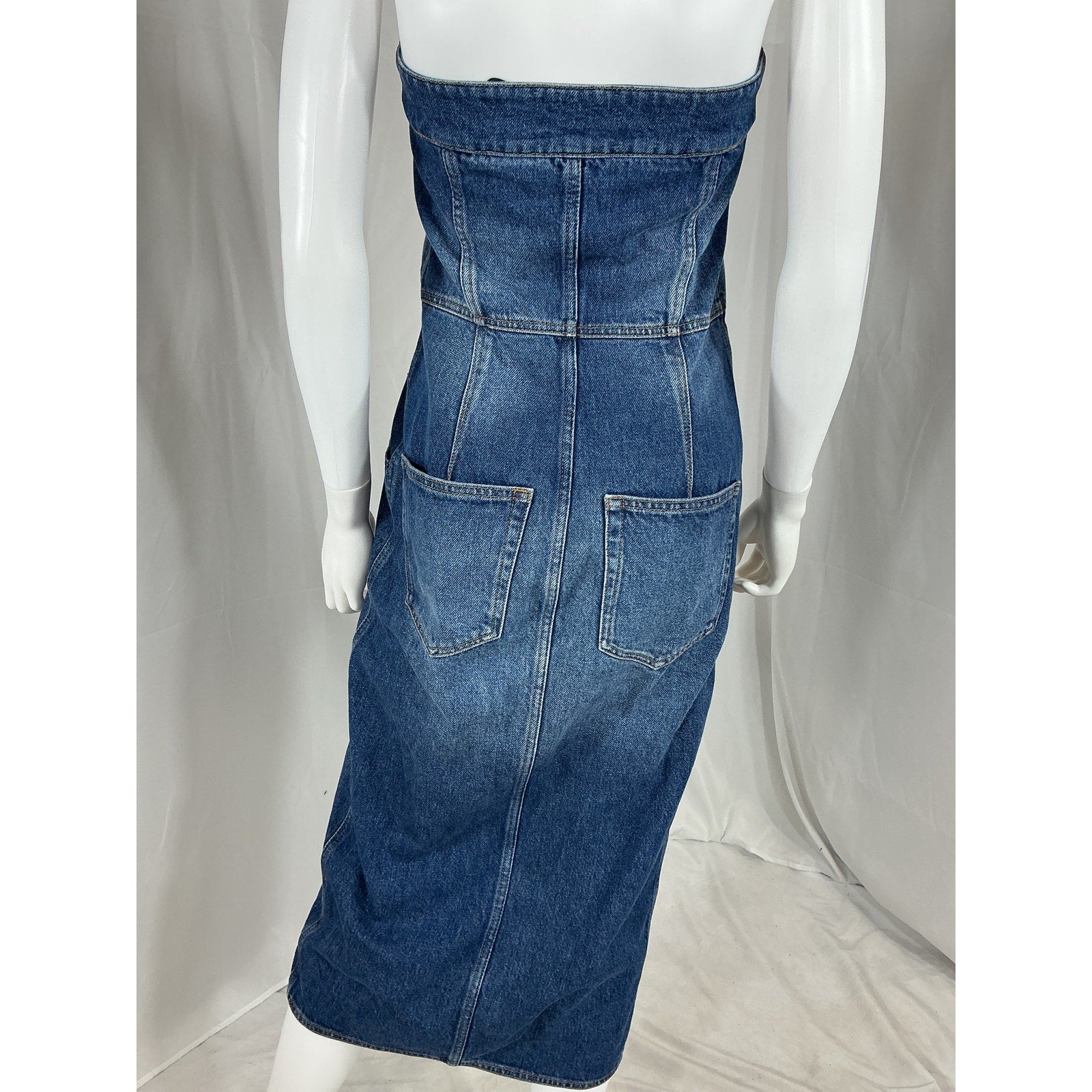 Isabel Marant 'Valentine' Blue Cotton Denim Dress Size 38 - NWT