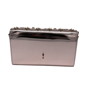 Christian Louboutin Studded Pink Paloma Clutch Bag