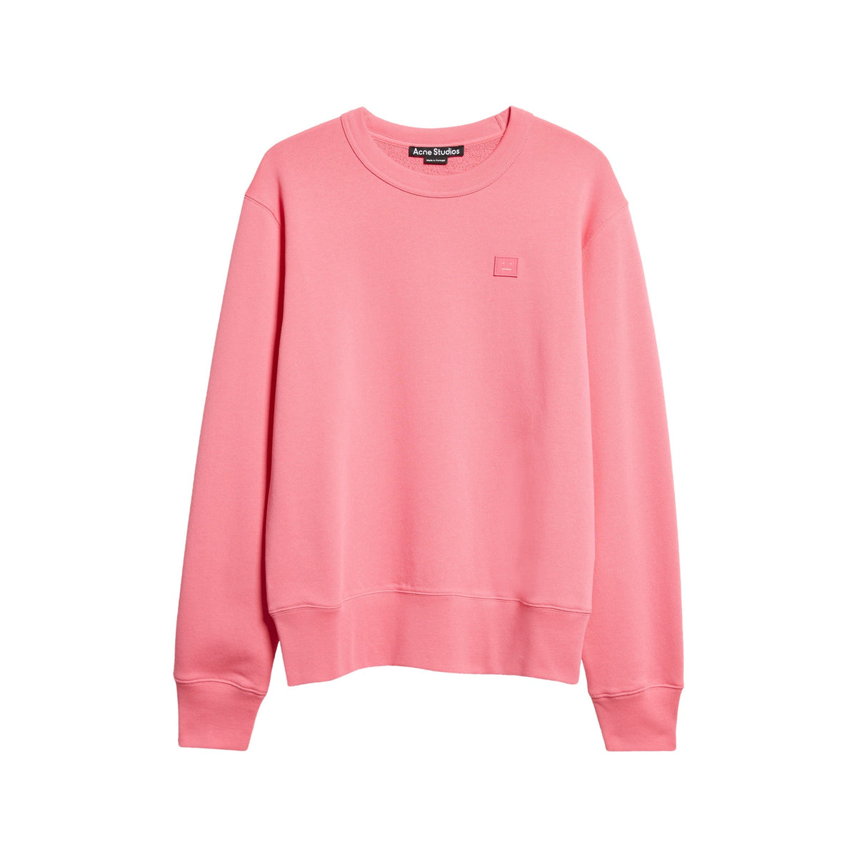 Acne Studios Signature Bright Pink Fairah Face Patch Size Small Sweatshirt