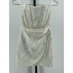 V. Chapman 'Nigella' White Polyester Dress Size 4