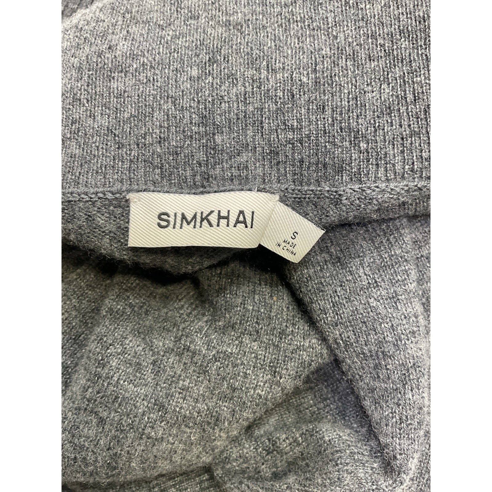 Simkhai 'Dita' Gray Gloved Turtleneck Size S