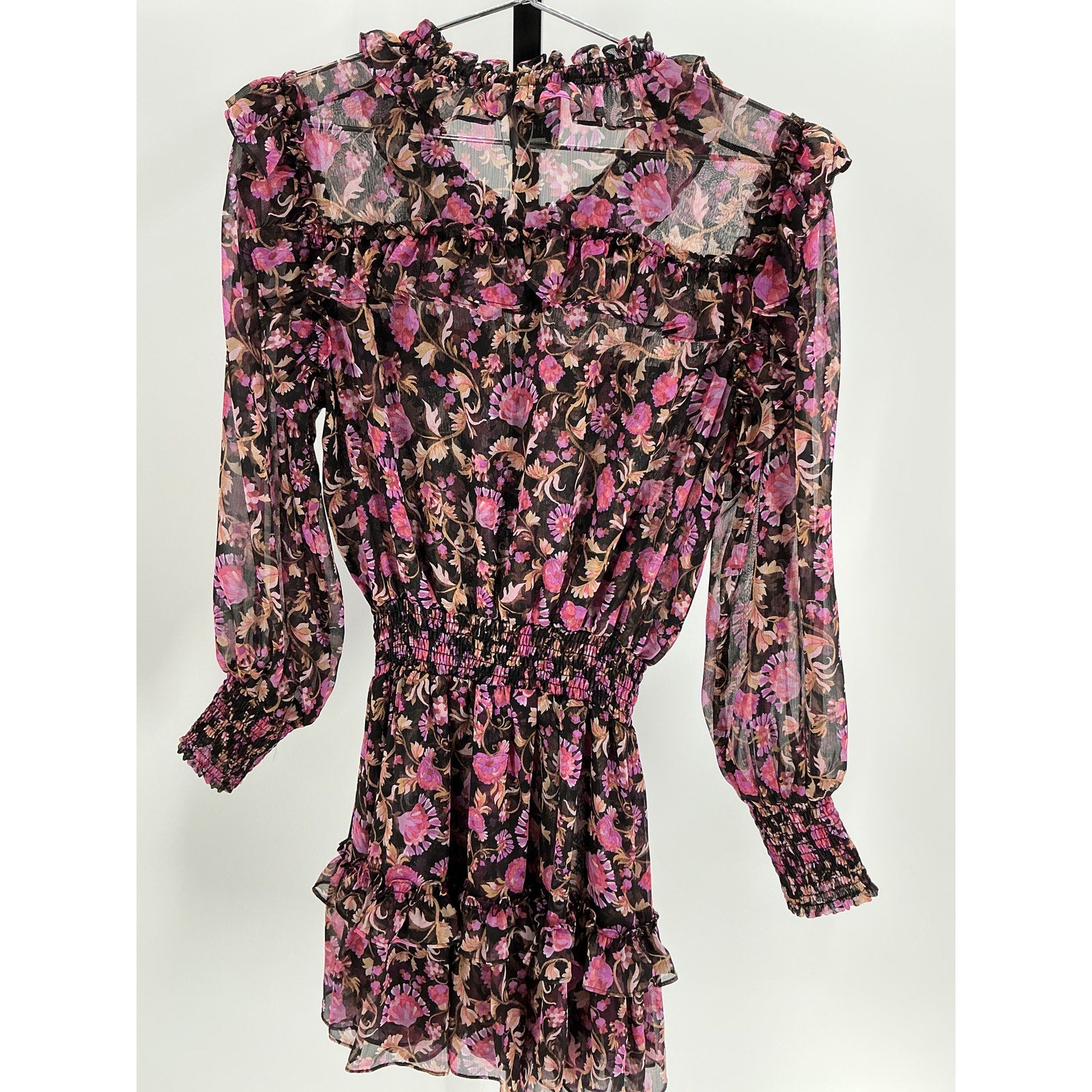 Misa Los Angeles 'Vittoria' Pink Viscose Dress Size M