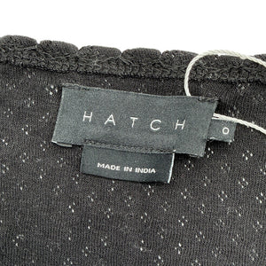 Hatch Organic Black Pointelle Nightgown Size 0
