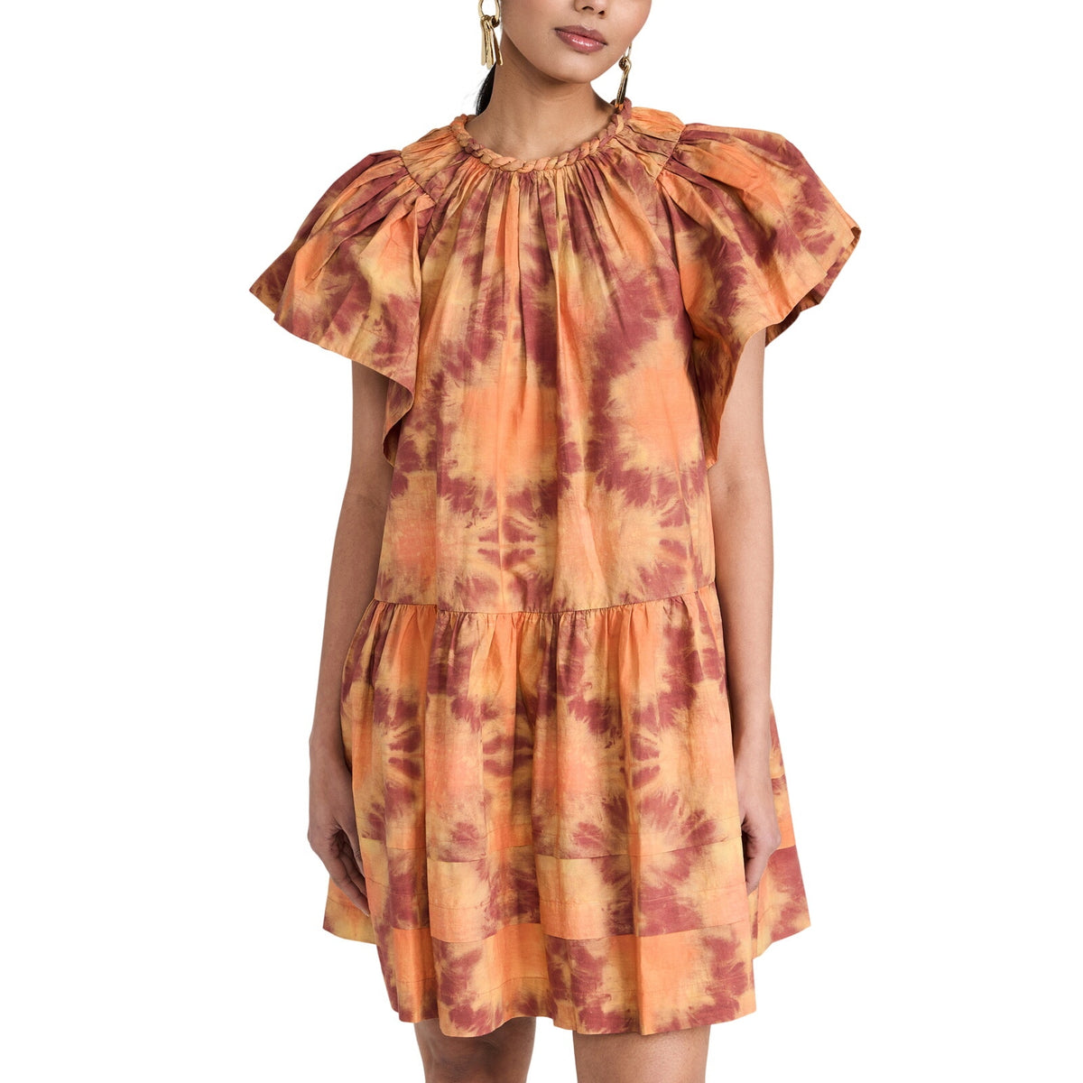 Ulla Johnson Bohemian Red Topaz Isolde Dress Size 2