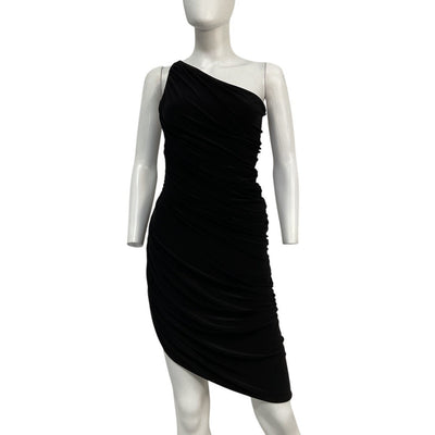 Norma Kamali Sleek Black Diana Dress Size S