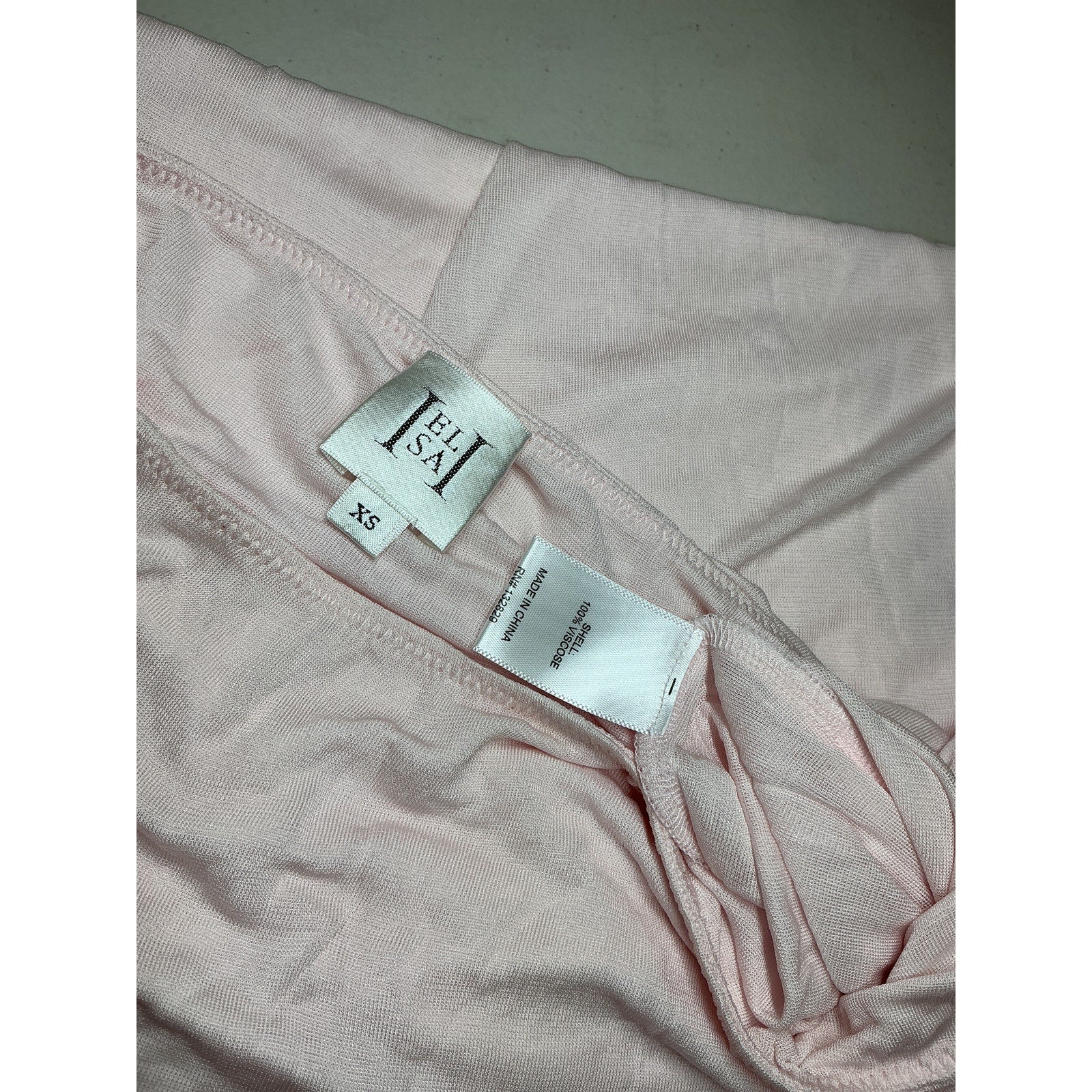 Helsa Sheer Knit Pink Viscose Layered Maxi Skirt Size XS